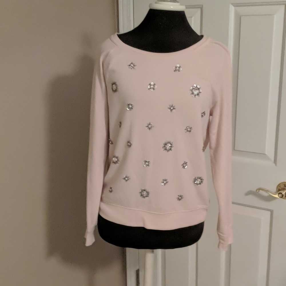 Apt 9 Pink Sweater with sequins.